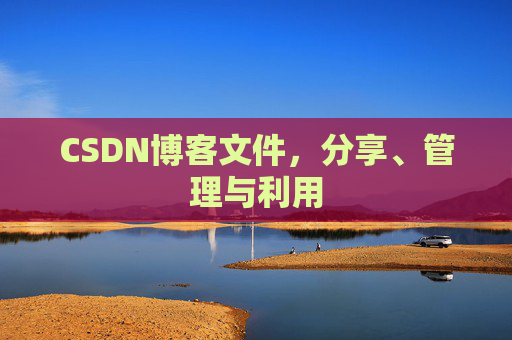 CSDN博客文件，分享、管理与利用
